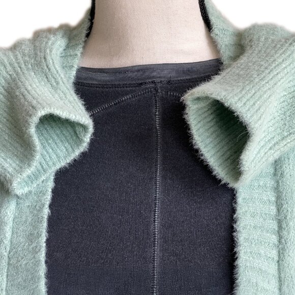 JOIE Cardigan Sweater Mint Green XL Soft Balloon Sleeves NWT - Picture 9 of 11
